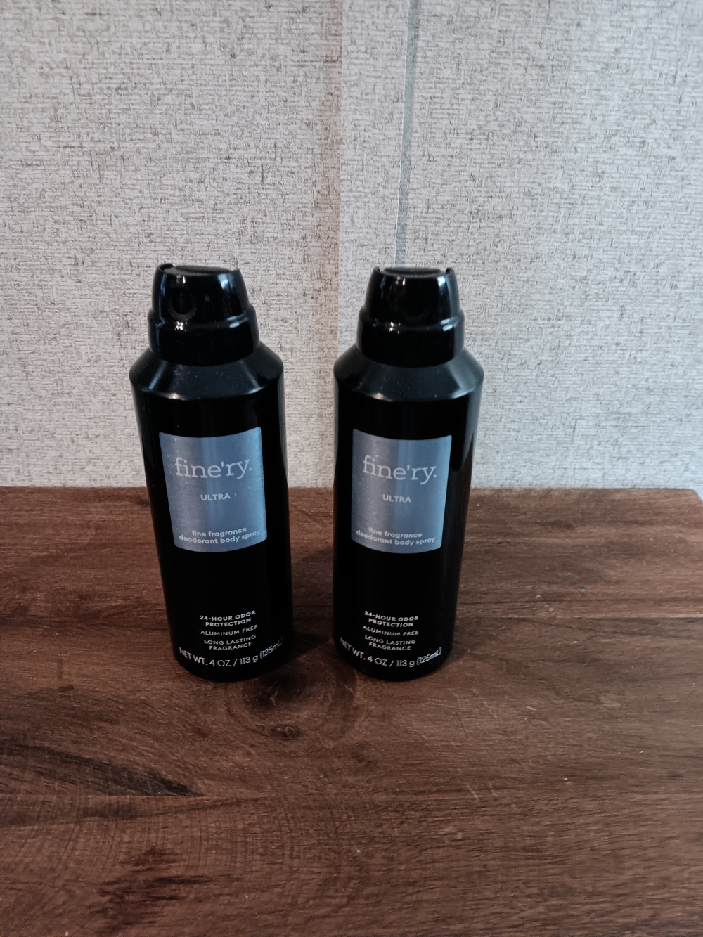 Fine'ry Ultra Deodorizing Body Spray - Black Bottles